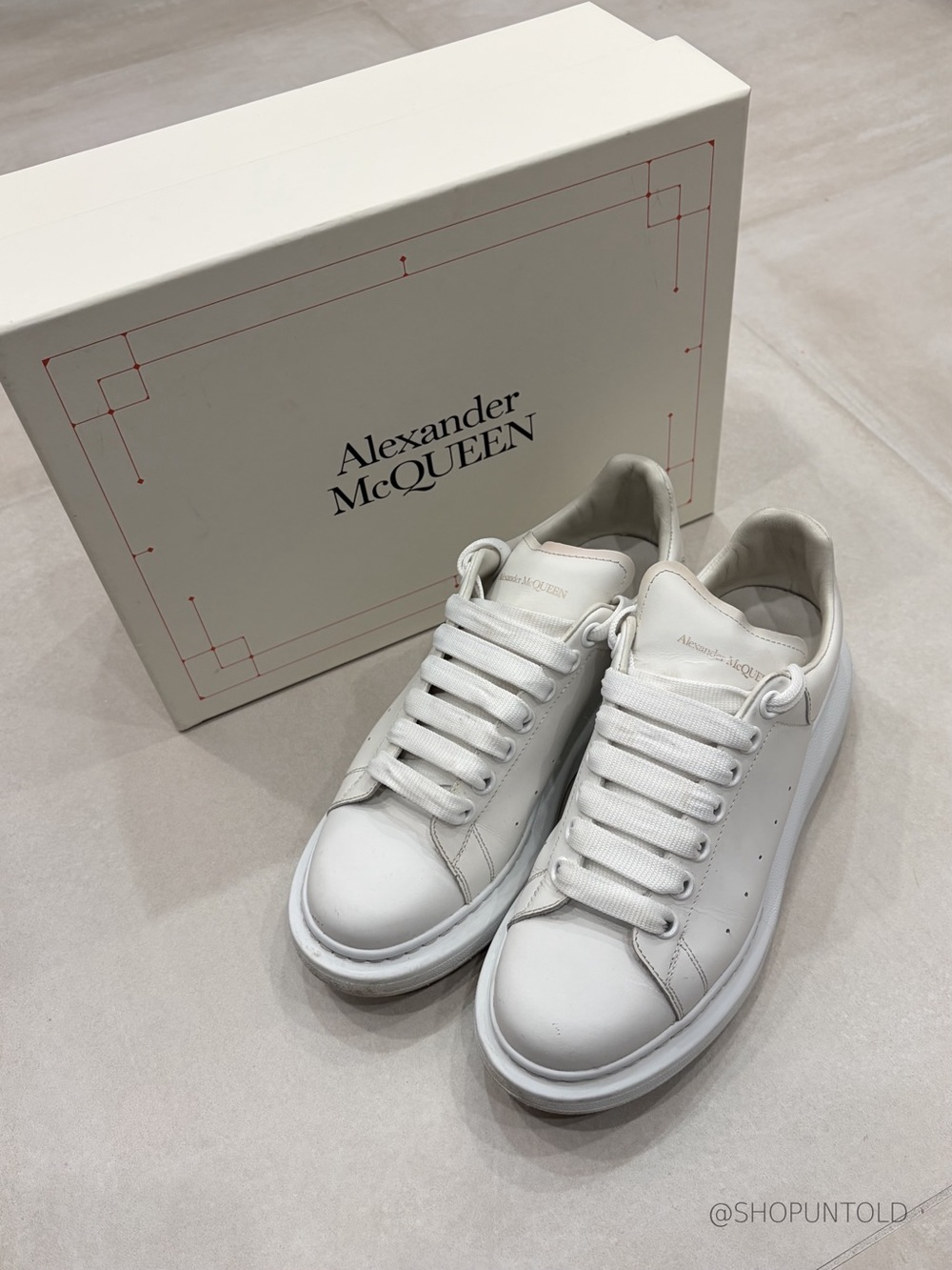 ALEXANDER MCQUEEN — OVERSIZED SNEAKERS — WHITE